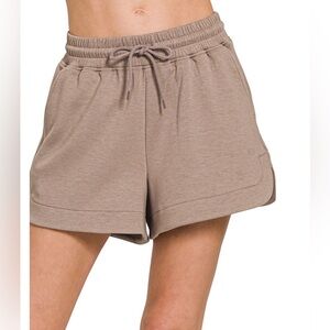 SCUBA ELASTIC WAISTBAND SHORTS WITH POCKET